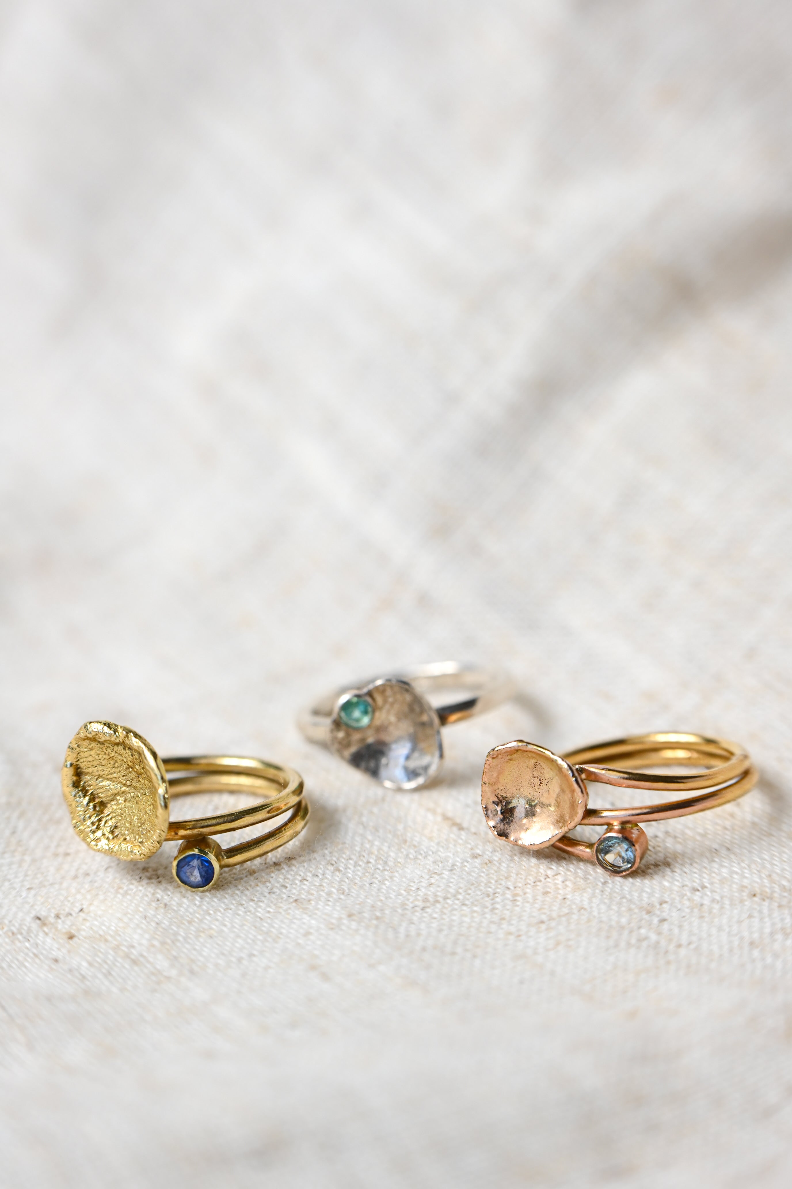 Ringen met geboortesteen, met of zonder unieke afdruk
